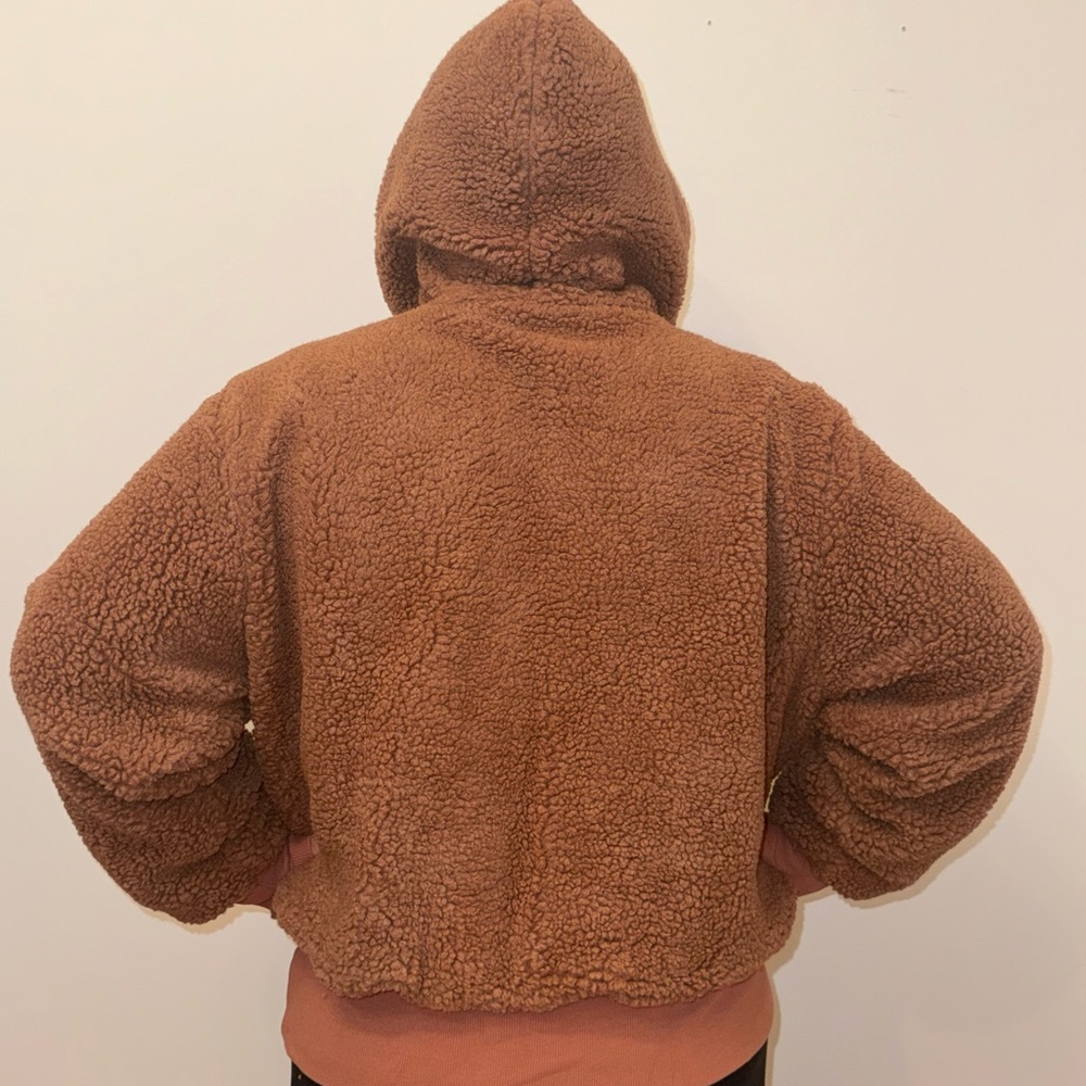 Fabletics Oversized Warm Toffee Brown Summit Tedd… - image 6